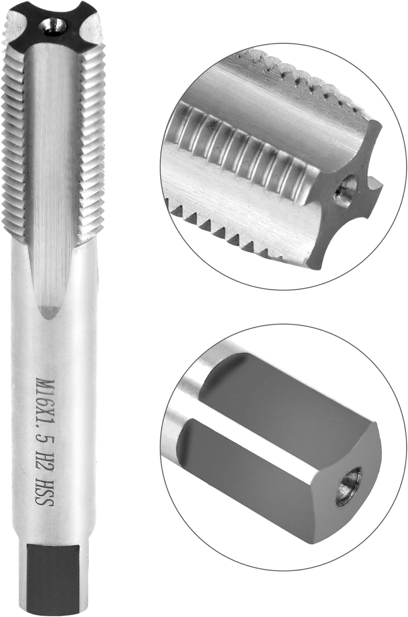 QWORK M16 x 1.5 mm Menet Vágó és Szerszám Készlet