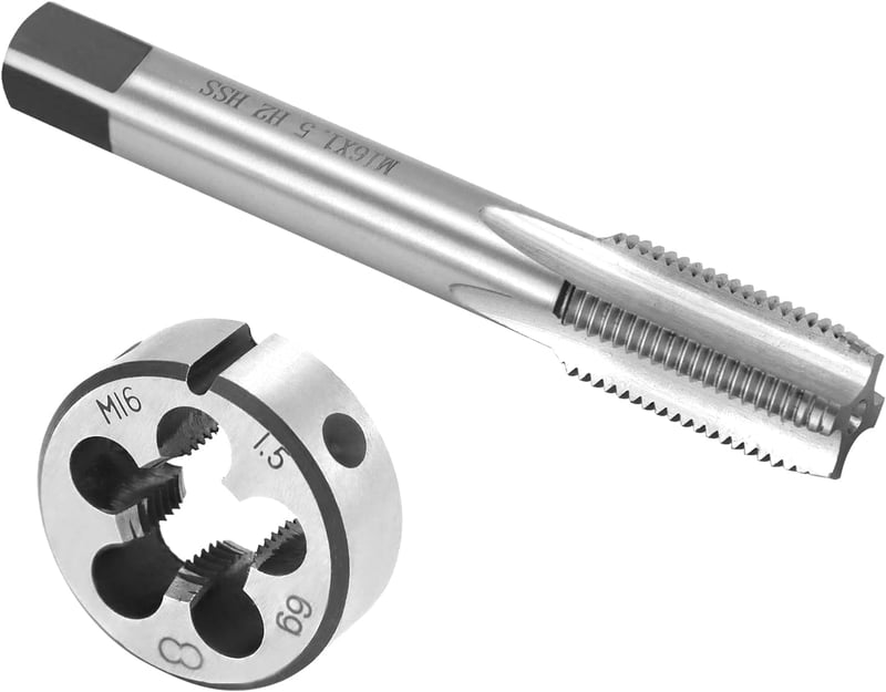 QWORK M16 x 1.5 mm Menet Vágó és Szerszám Készlet