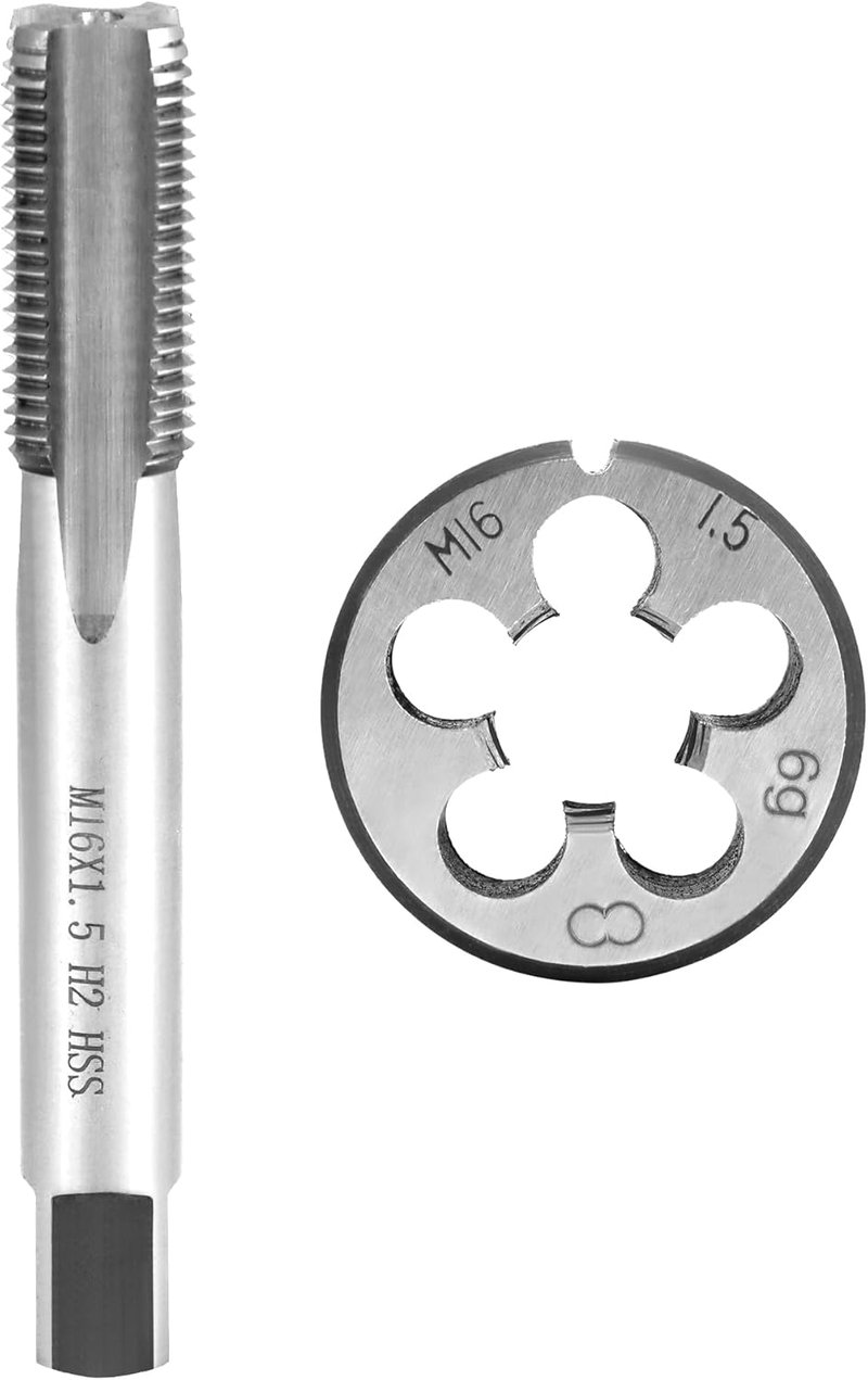 QWORK M16 x 1.5 mm Menet Vágó és Szerszám Készlet
