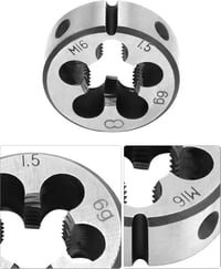 QWORK M16 x 1.5 mm Menet Vágó és Szerszám Készlet 4