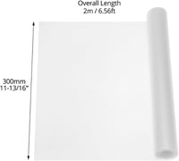 Folie mată pentru geam QWORK, autoadezivă, statică, protecție UV, 30x200 cm 6