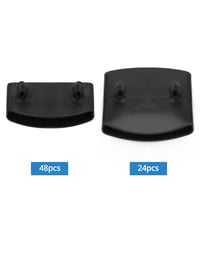 QWORK set kapica za podnice, crne, 55x9 mm - 72 kom. 2