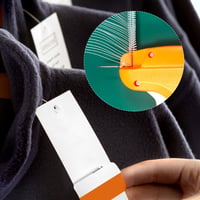 QWORK Fire de plastic pentru pistol de etichetat, 50 mm, albe, 5000 bucăți, pentru îmbrăcăminte și accesorii 4