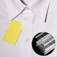 QWORK Fire de plastic pentru pistol de etichetat, 50 mm, albe, 5000 bucăți, pentru îmbrăcăminte și accesorii 3