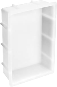 QWORK Nagy Méretű Téglalap Alakú Szilikon Öntőforma Epoxi Gyantához - DIY Tálcákhoz, Dekorációkhoz, Virágok Tartósításához, 24,5 x 17 x 5 cm 6