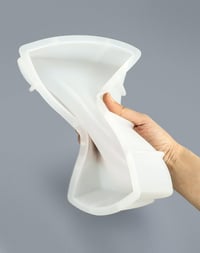 QWORK Nagy Méretű Téglalap Alakú Szilikon Öntőforma Epoxi Gyantához - DIY Tálcákhoz, Dekorációkhoz, Virágok Tartósításához, 24,5 x 17 x 5 cm 3