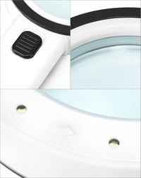 QWORK Povećalo s 12 LED svjetala, ručno povećalo s 30x povećanjem i svjetlom za čitanje, rukotvorine i zlatare 4