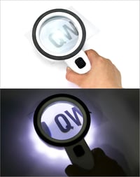 QWORK Povećalo s 12 LED svjetala, ručno povećalo s 30x povećanjem i svjetlom za čitanje, rukotvorine i zlatare 5