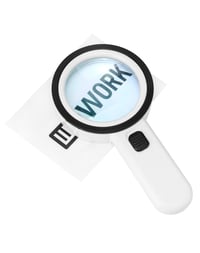 QWORK Povećalo s 12 LED svjetala, ručno povećalo s 30x povećanjem i svjetlom za čitanje, rukotvorine i zlatare 3