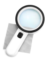 QWORK Povećalo s 12 LED svjetala, ručno povećalo s 30x povećanjem i svjetlom za čitanje, rukotvorine i zlatare 2