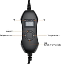 QWORK Növényfűtő Párna Termosztáttal - 50W Fűtőlap 20-45°C Szabályozható Hőmérséklettel Üvegházakhoz, Terráriumokhoz, Akváriumokhoz 2