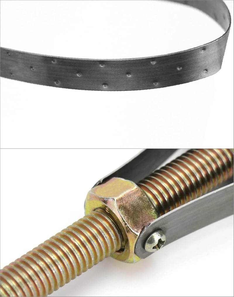 QWORK Olajszűrő Kulcs Fém Szíjjal 60-120mm Átmérőhöz
