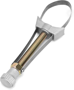 Pásový kľúč na olejové filtre QWORK, kovový pás, pre priemery 60-120 mm