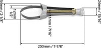 QWORK Olajszűrő Kulcs Fém Szíjjal 60-120mm Átmérőhöz 6