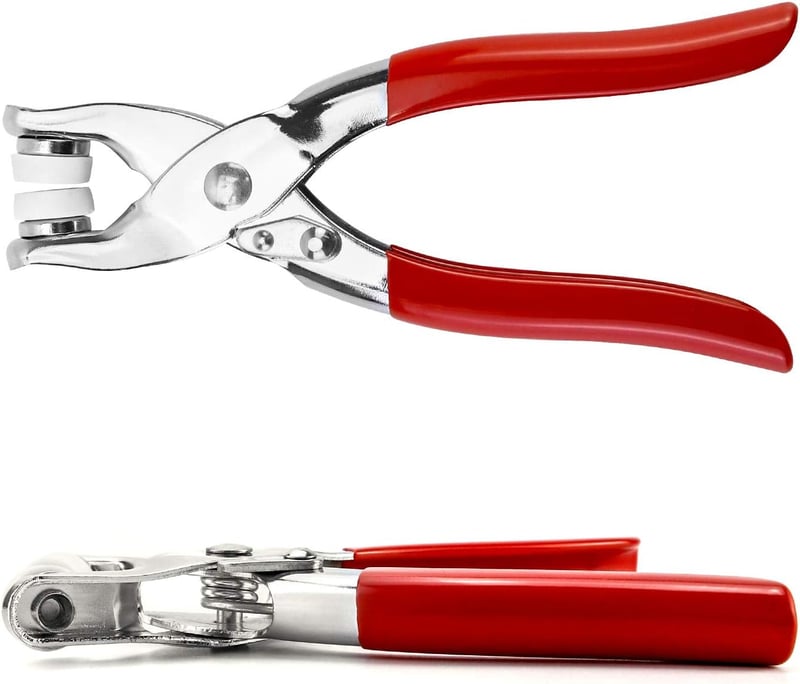 QWORK Patentgomb készlet 100 db 9,5 mm patentgombbal és fogóval