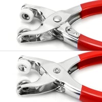 QWORK Patentgomb készlet 100 db 9,5 mm patentgombbal és fogóval 5