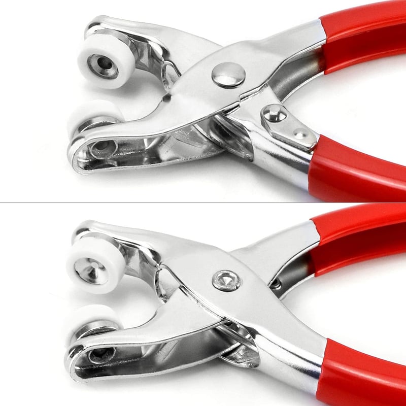 QWORK Patentgomb készlet 100 db 9,5 mm patentgombbal és fogóval