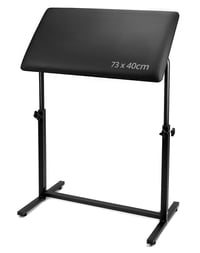 QWORK Professzionális Tetoválás Kartámasz 180° Dönthető Párnázott 73x40cm 1
