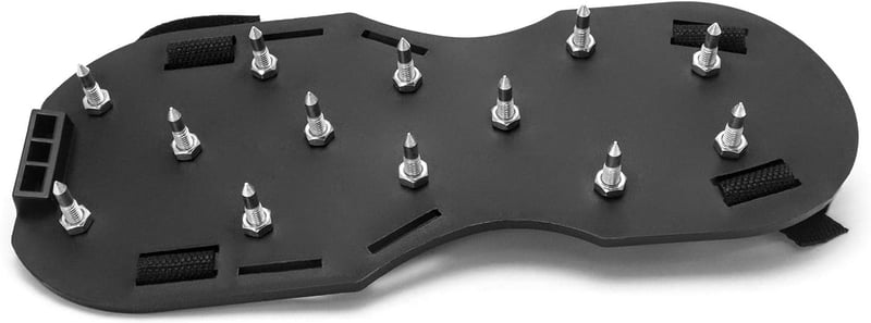 QWORK Profi Szegecses Cipő 25mm Tüskékkel Epoxi Padlóhoz Zöld Pár - 1 paire, Black