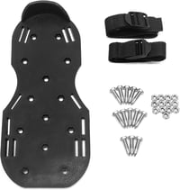 QWORK Profi Szegecses Cipő 25mm Tüskékkel Epoxi Padlóhoz Zöld Pár - 1 paire, Black 6