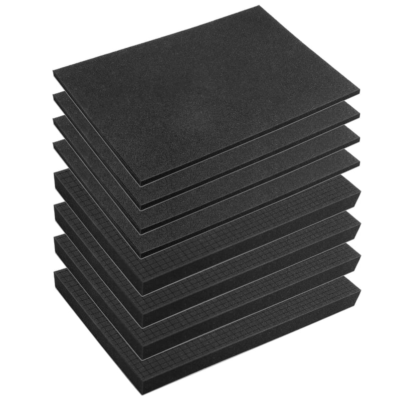 QWORK Raster spužva u kockicama 4 kom 400x300x25 mm + 4 kom 400x300x10 mm za zaštitu alata, kamera i kozmetike