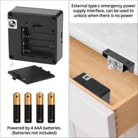 QWORK RFID intelligens fiók zár rejtett szekrényzár - 1 Stück 6