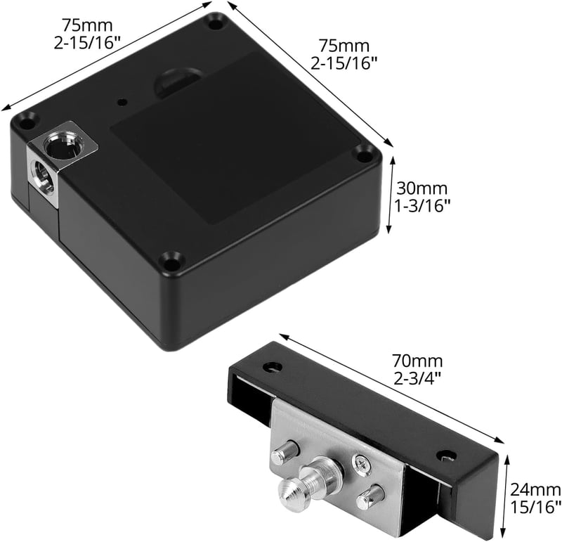 QWORK RFID intelligens fiók zár rejtett szekrényzár - 1 Stück