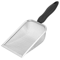QWORK Rozsdamentes Acél Homokszita 2x2 mm Szemcseméret - Hörcsög, Madár, Hüllő Alom Szűrő Lapát 1