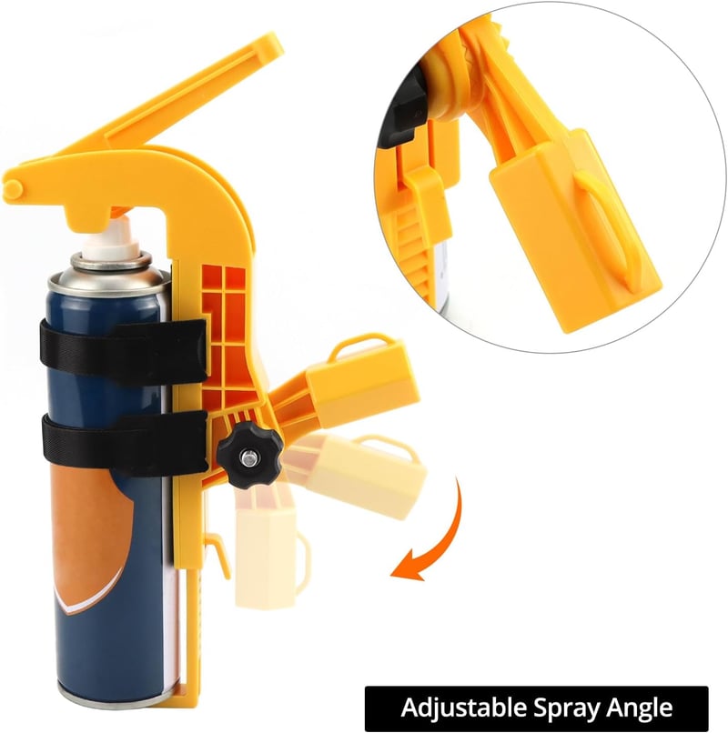 QWORK Spray Adapter Hosszabbító Rúd Állítható Aerosol Spray Fej Adapter
