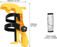 QWORK Spray Adapter Hosszabbító Rúd Állítható Aerosol Spray Fej Adapter 6