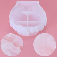 QWORK Szilikon Forma Epoxi Gyantához, 3D Kéz Dizájn, DIY Kézműves Dekoráció 4