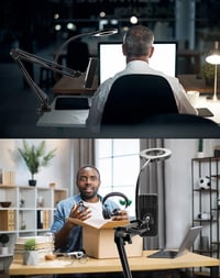 QWORK Tripod Telefontartó Ring Light-tal Élő Közvetítéshez és Videózáshoz 2