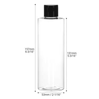 Set 4 sticle de călătorie QWORK, 250 ml, recipiente din plastic reîncărcabile cu capac flip-top pentru cosmetice, șampon și călătorii 2