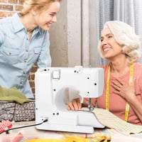 QWORK Varrógép Kezdőknek 12 Öltéssel LED Világítással Szabakar Szett 7