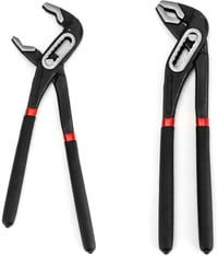 QWORK Vízcsap Fogó 250mm Csőfogó 85mm Nyitás Gumimartással 2