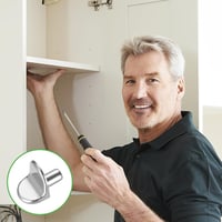 qxayxa 50 db fém polctartó L alakú 5mm polchoz szekrényhez 5
