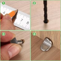 qxayxa 50 db fém polctartó L alakú 5mm polchoz szekrényhez 3