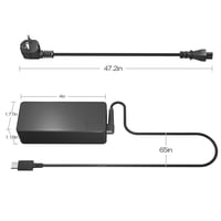 QYD 65W USB-C nabíjačka na notebook pre Lenovo Yoga 9i 7i 720 730 910 ThinkPad E14 E15 T14 T15 T480 T580 X1 Carbon Gen 9, náhradný sieťový adaptér 6