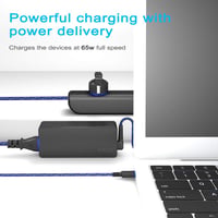 QYD 65W USB-C nabíjačka na notebook pre Lenovo Yoga 9i 7i 720 730 910 ThinkPad E14 E15 T14 T15 T480 T580 X1 Carbon Gen 9, náhradný sieťový adaptér 4