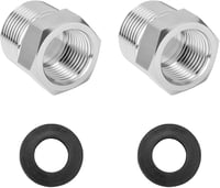 QZKJQDD 2db 1/2 3/8 Rozsdamentes Acél Adapter Csatlakozó Menetes Iparhoz 1