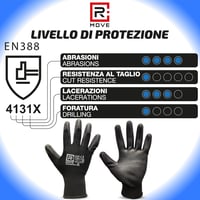 R MOVE 12 Pár XL Védőkesztyű Munkaruházat, Kopás- és Vágásbiztos Kesztyű Férfiaknak és Nőknek 4