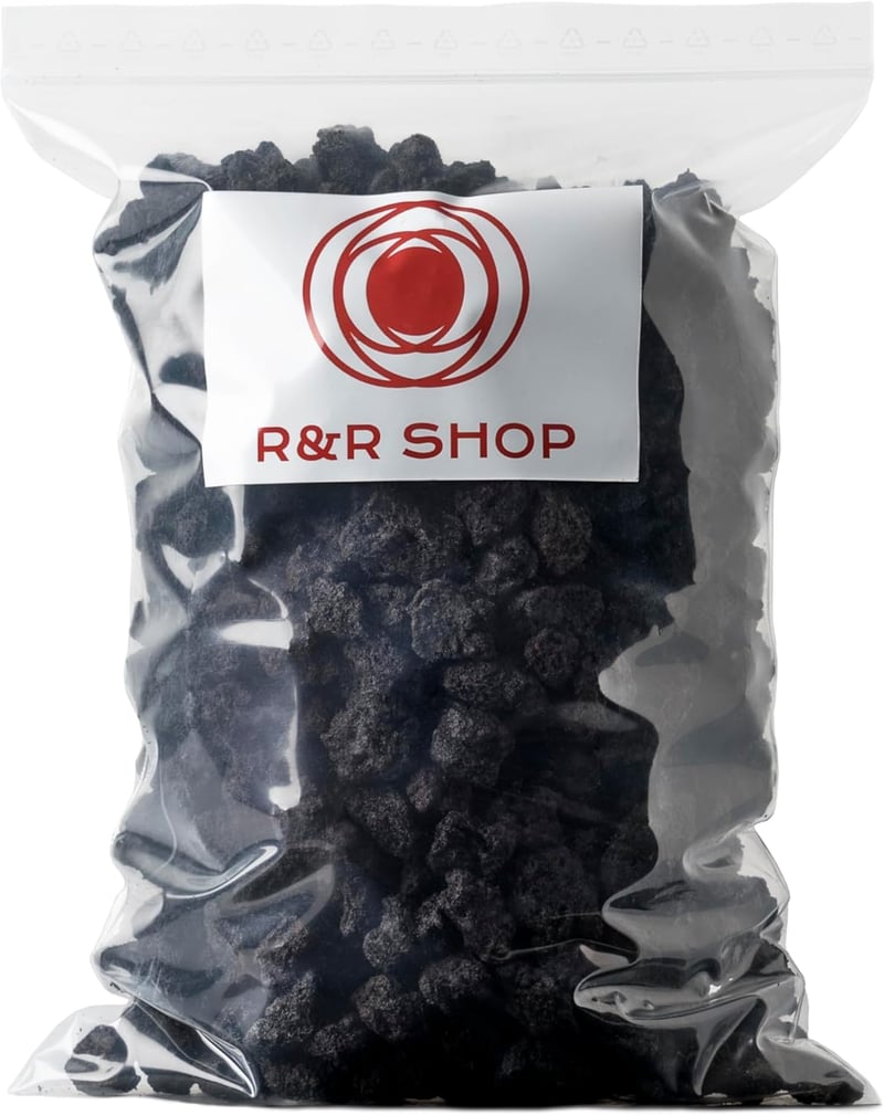 R&R SHOP Fekete Lavaköves Drénezés 10-20mm 1L Természetes pH-Semleges