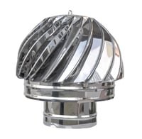 R.S Online-Store 150 mm Otočná nerezová komínová strieška, komínová hlavica, vetracia strieška, krbová strieška, strešná komínová hlavica 1