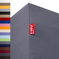 r-up Beste Rastezljiva plahta 2 kom - 90x200-100x220 cm - Siva - 95% pamuk/5% elastin - Za visinu madraca do 35 cm - Oeko-Tex 1