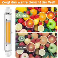 Bec LED R7S 118 mm reglabil 30W (echivalent halogen 300W) alb cald 3000K 3000 lumeni unghi de iluminare 360 grade 220-240V pentru iluminat interior și exterior 2 buc 6