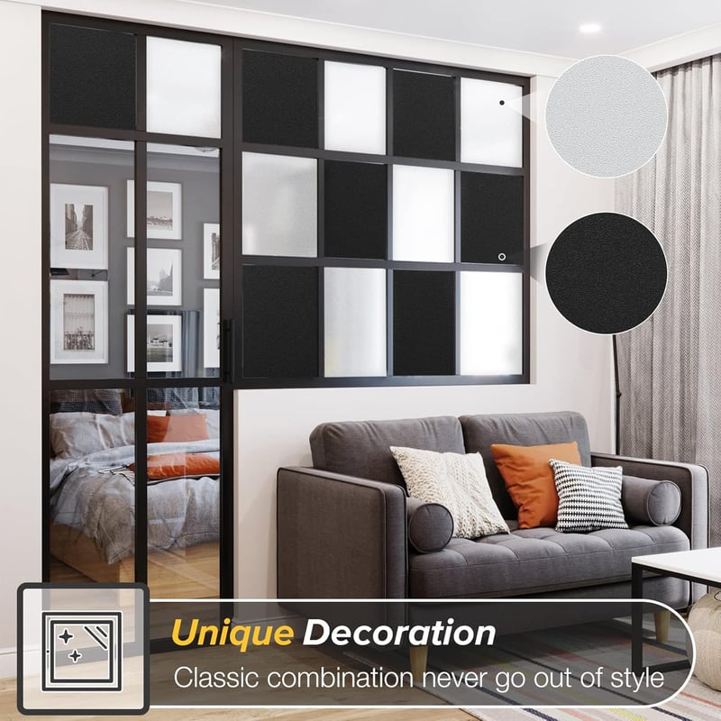 rabbitgoo Ablakfólia Fekete 90x200cm - UV Védelem, Sötétítő Privát Fólia