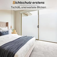rabbitgoo Ablakfólia Mattított Privát Üveghatás 60x120cm Öntapadós UV Védelem 2