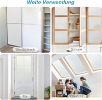 rabbitgoo Ablakfólia Mattított Üveghatás Privátszféra Védelem UV Szűrés 60x200cm Fehér - 60 x 200 cm, White 9