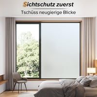 rabbitgoo Matt opak ablakfólia homályos üveg hatással UV védelemmel, statikus öntapadó, ragasztófólia nélkül 90 x 300 cm magánszféra 2