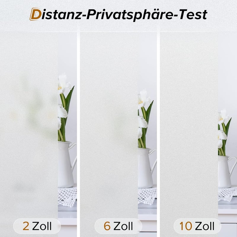 rabbitgoo Matt opak ablakfólia homályos üveg hatással UV védelemmel, statikus öntapadó, ragasztófólia nélkül 90 x 300 cm magánszféra